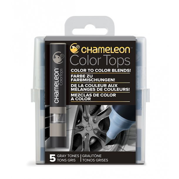Chameleon 5-Pen Color Tops Gray Set